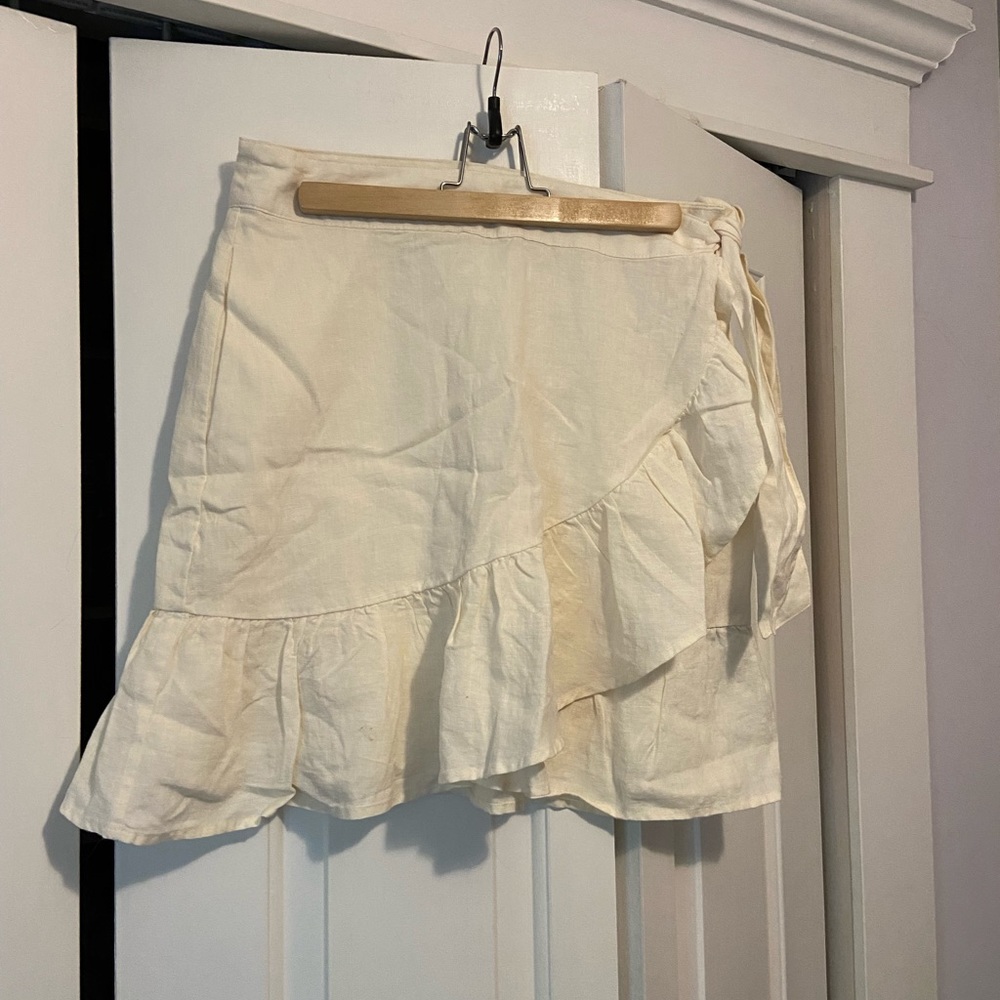 GAP linen wrap skirt
